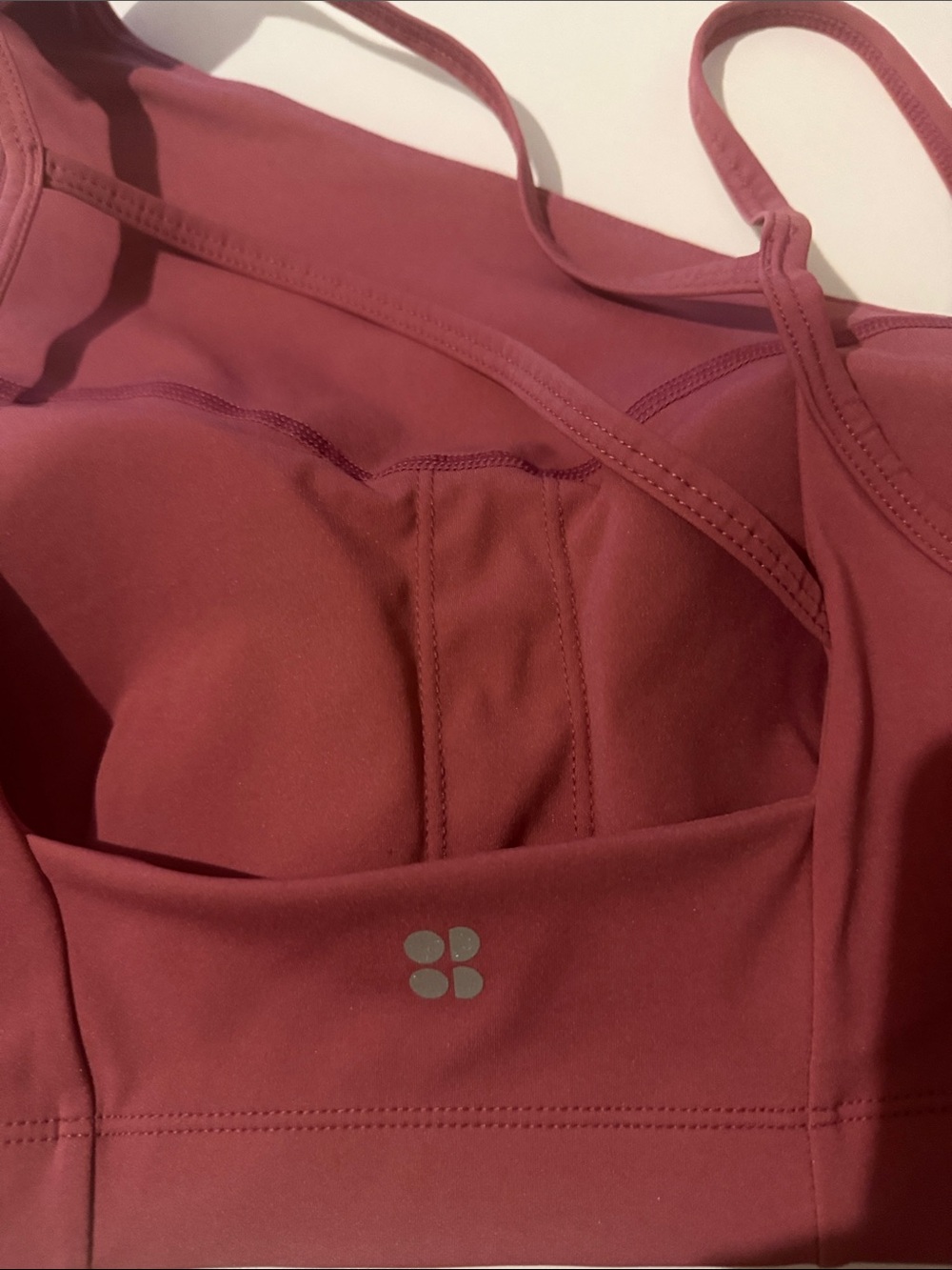 NWT Sweaty Betty Asymmetric Sculpt Bra Ambient Pink Size S NWT - Picture 8 of 11